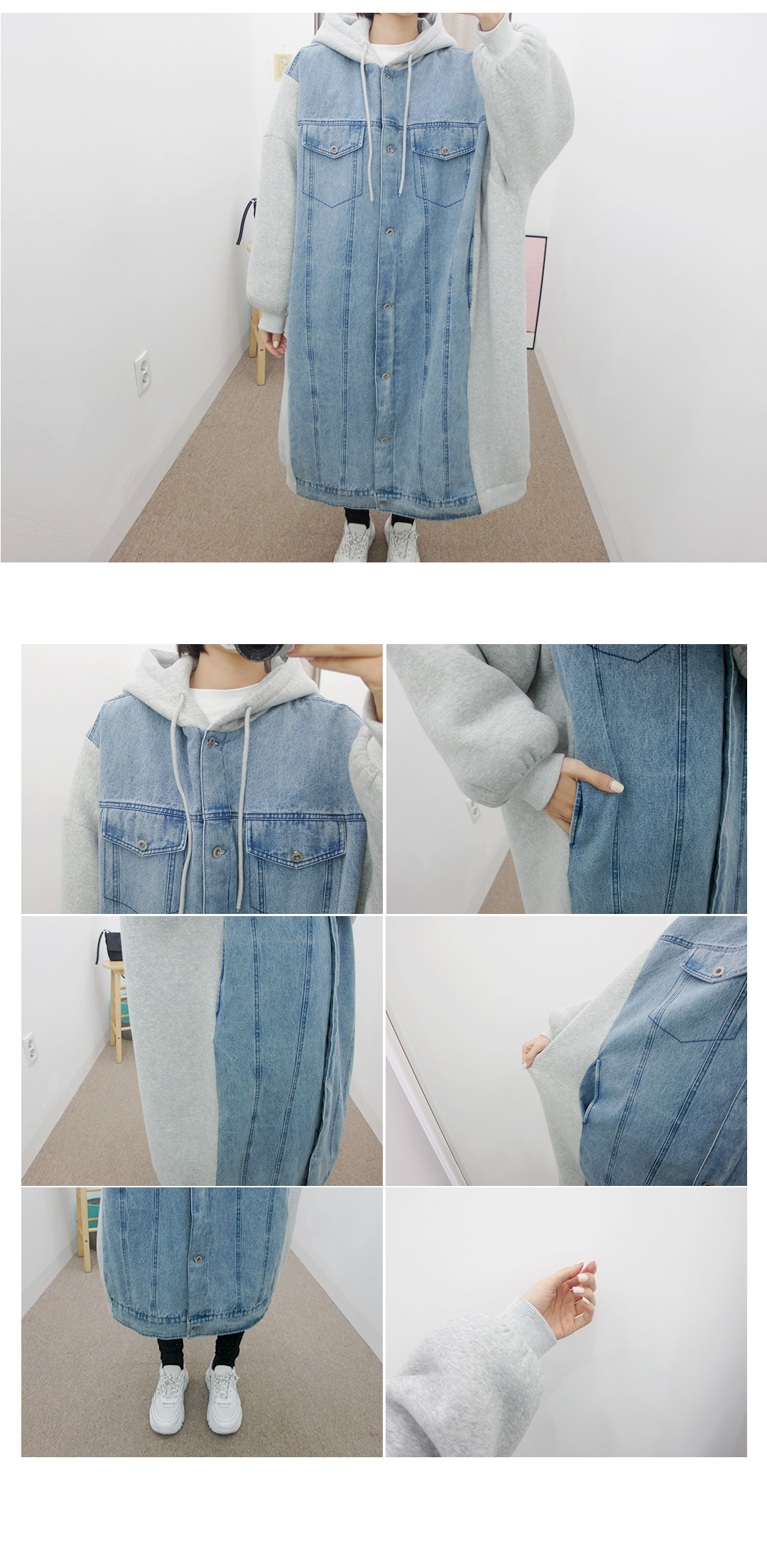 【新品タグ付き】Laule'a☆ボアデニムロングコート/裏地ボア　フリー 楽天市場】裏ボアデニムコート コート レディース アウター