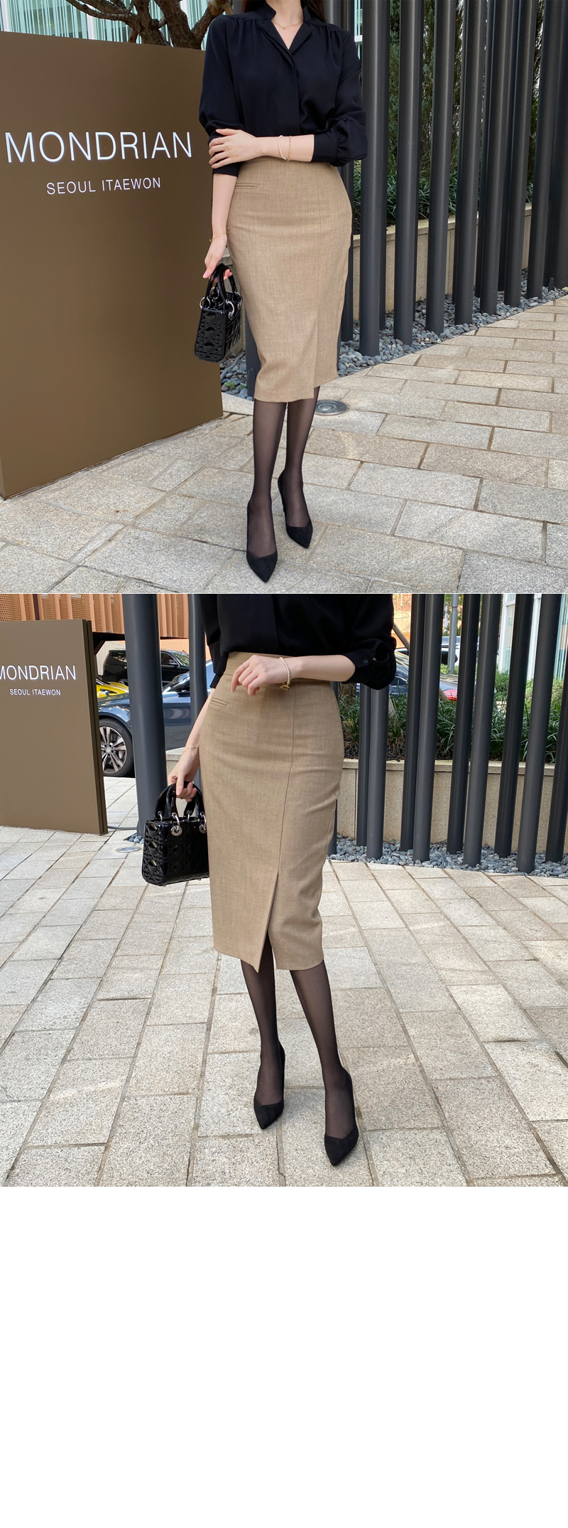 【DOLCE&GABBANA】 フロントスリット ミディ ペンシルスカート スリムフロントスリットミディスカート | レディース