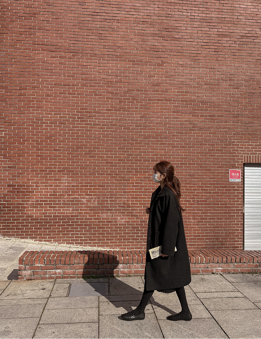 キルティング裏地ビッグツーポケットコート | レディースファッション