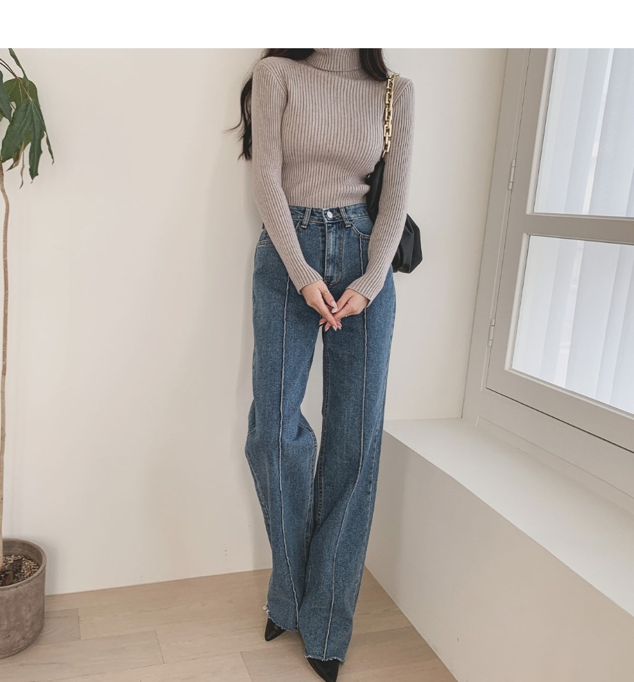 楽天市場】パンツ デニム ワイドパンツ ストレッチ レデイ—ス