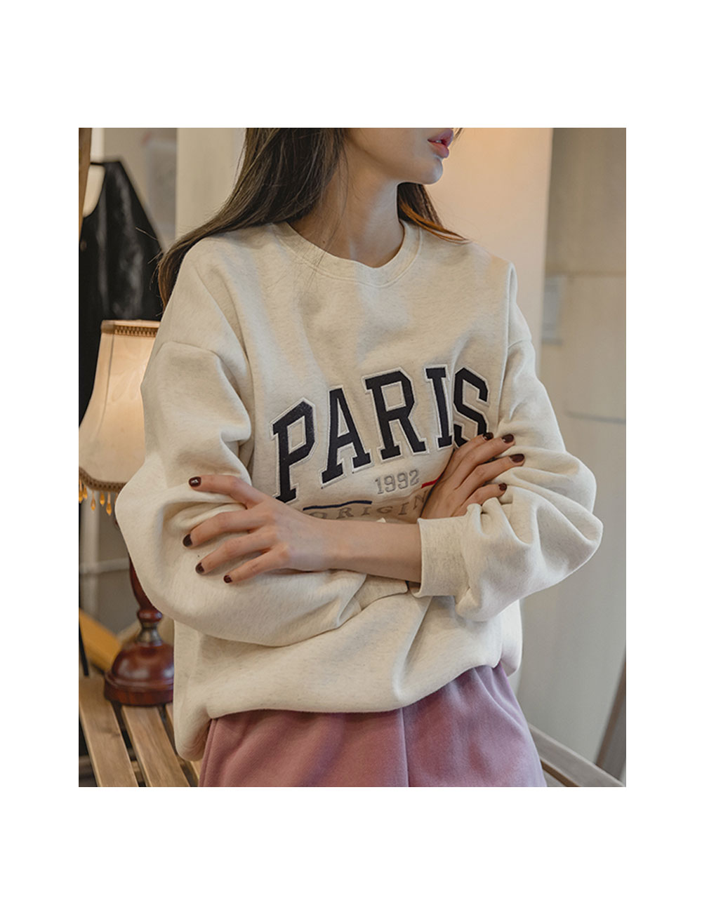 裏起毛PARISスウェット | レディースファッション通販 - DHOLIC