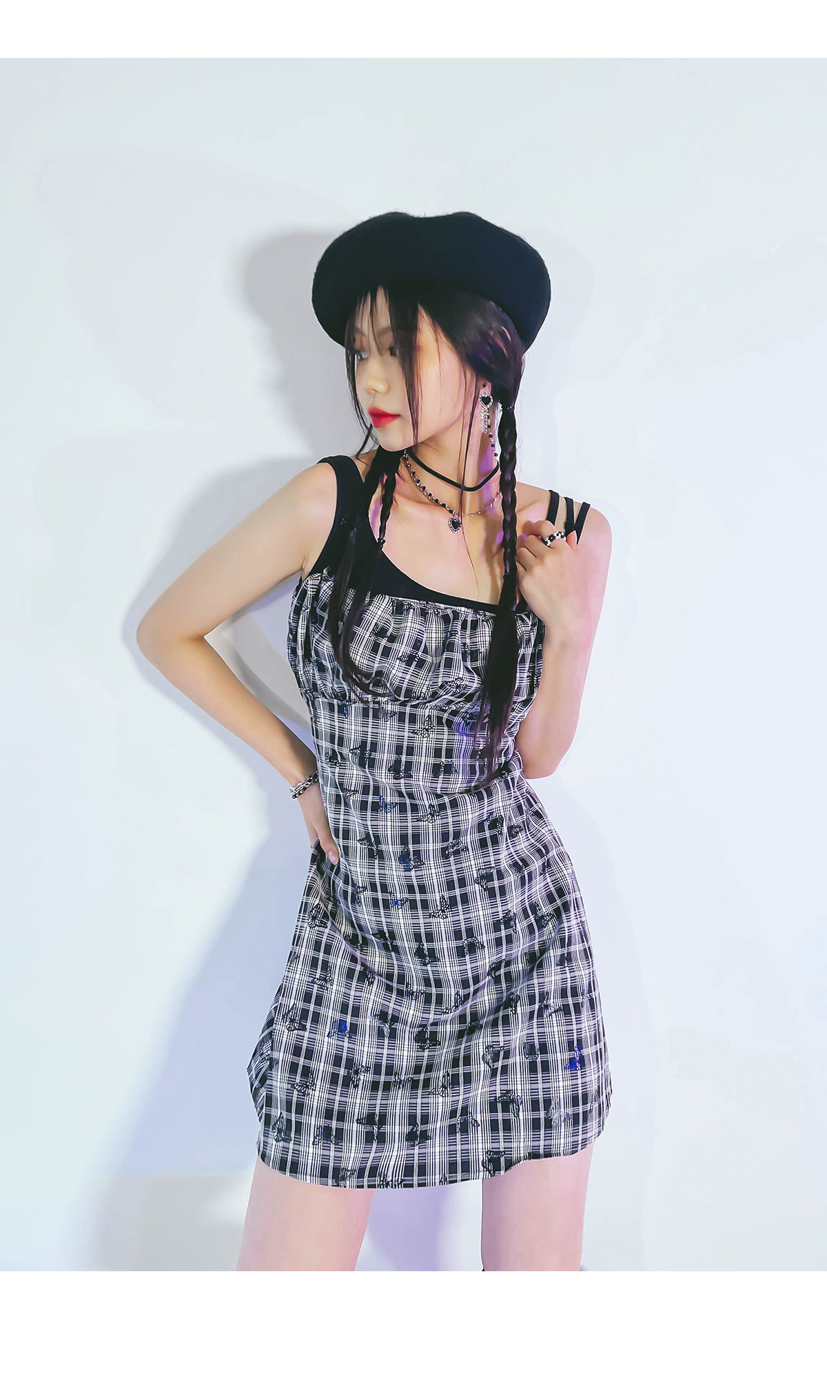 ★美品★バーバリー＊ビックチェック柄＊キャミワンピース＊6Y/110cm ☆美品☆バーバリー＊ビックチェック柄＊キャミワンピース＊6Y