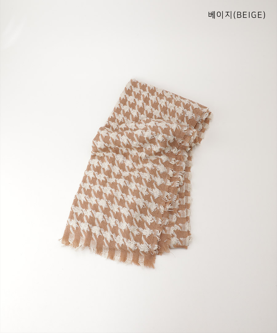 千鳥格子柄カシミヤマフラー | レディースファッション通販 - DHOLIC