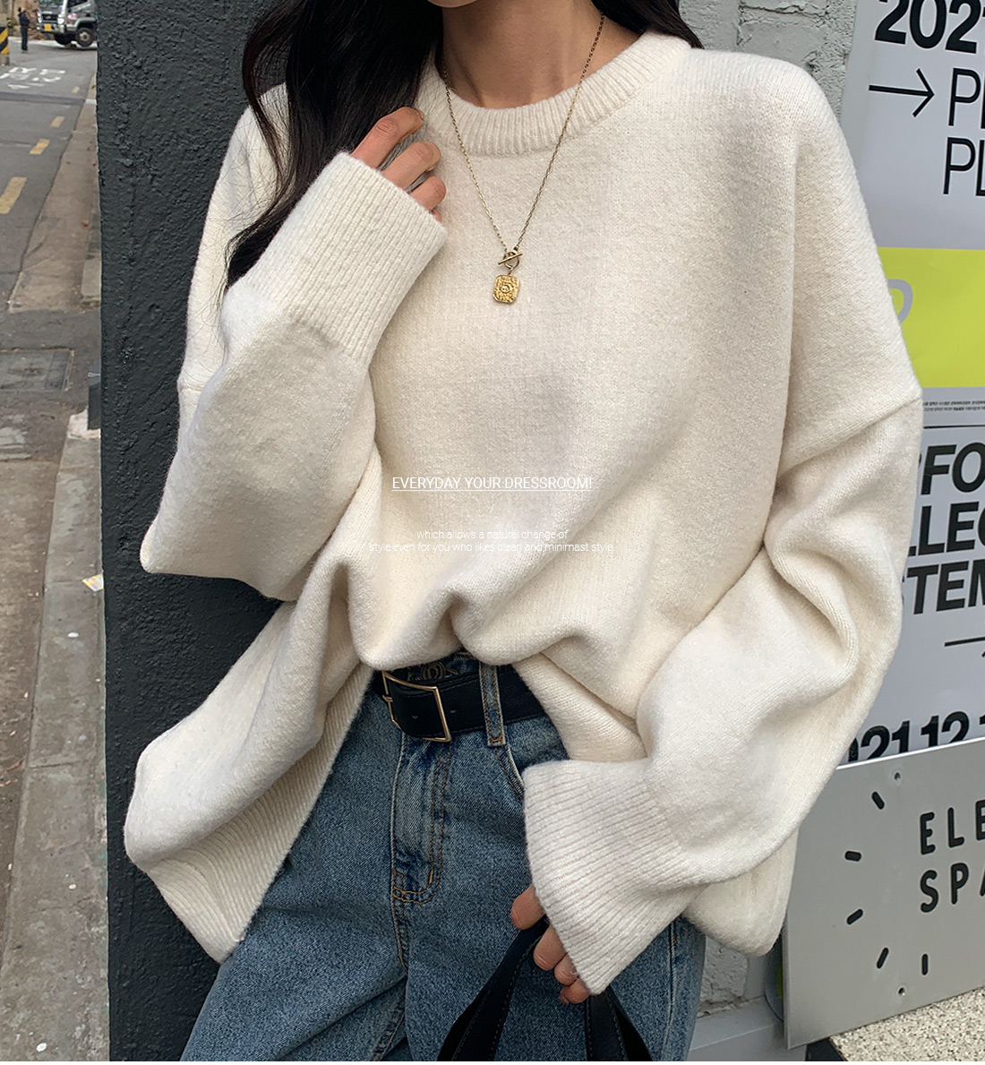 オーバーサイズニット | レディースファッション通販 - DHOLIC