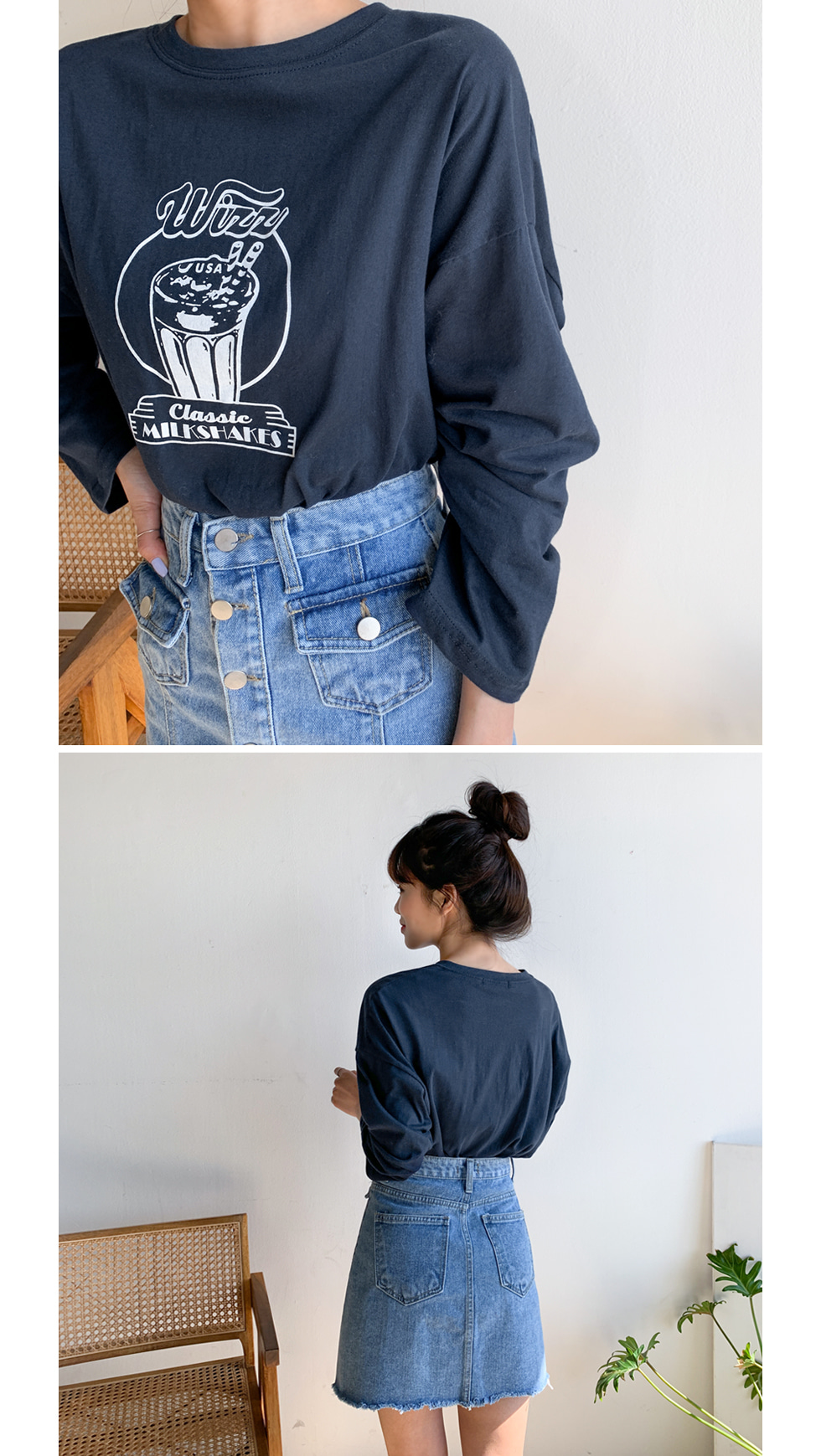 ORCIVAL フロントボタンデニムスカート DENIM BLUE INDIGO ORCIVAL フロントボタンデニムスカート DENIM BLUE INDIGO