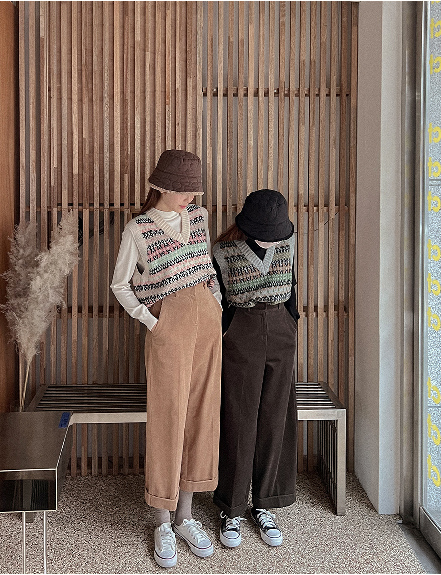 ロールアップワイドコーデュロイパンツ | レディースファッション通販