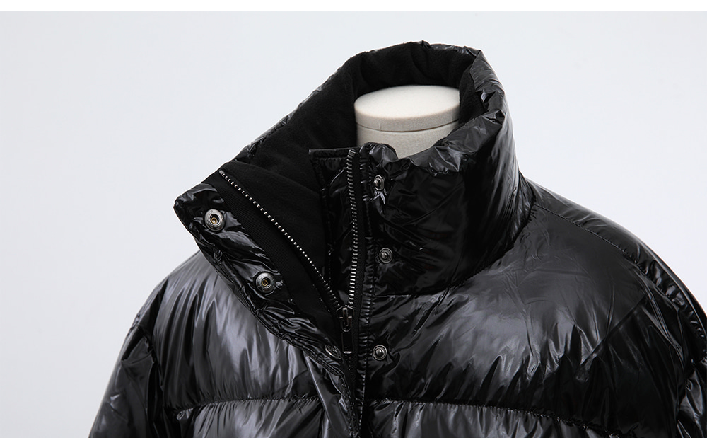 Cliche クリーシェ ダウンジャケット 黒 ジップアップ レディース 光沢 THE NORTH FACE ノースフェイス レディース ダウンジャケット
