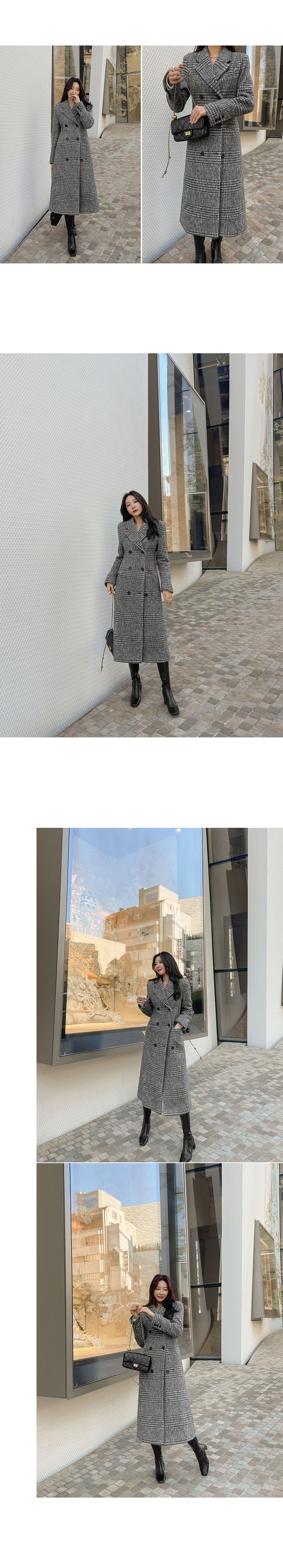美品　Charles Entieres　ロングコート　薄手　豹柄　肩パッド有り org.jpg
