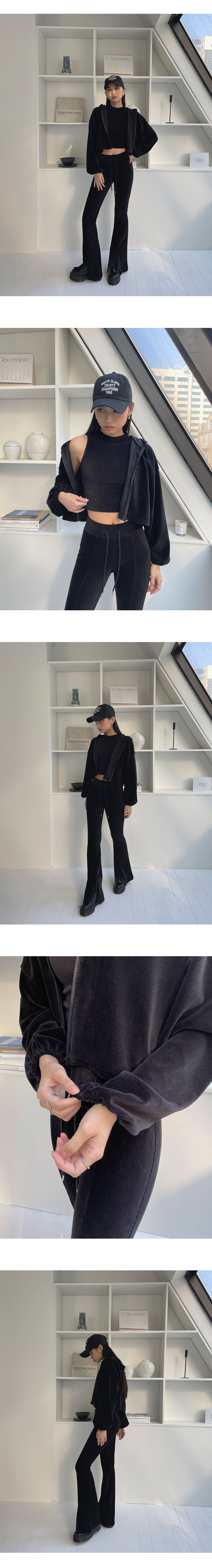 コーデュロイジップパーカー&タンクトップSET | レディース