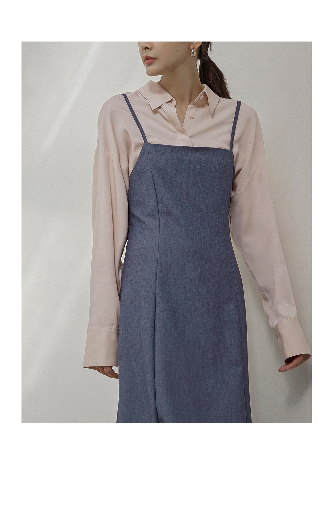 ダーツラインフレアキャミワンピース | レディースファッション