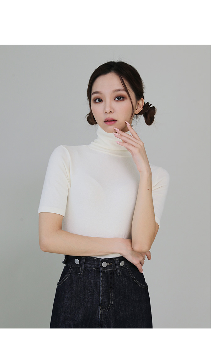 ハイネック半袖Tシャツ | レディースファッション通販 - DHOLIC