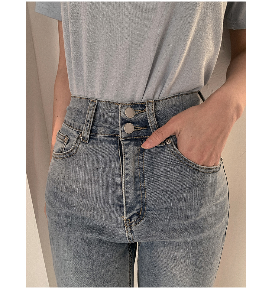 3TYPEハイウエストスキニーデニムパンツ | レディース