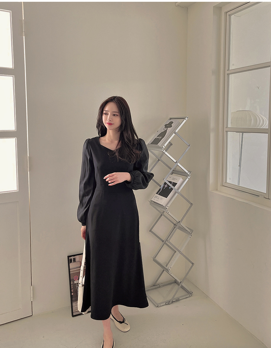 シースルースリーブマーメイドワンピース DHOLIC MINAGRAM