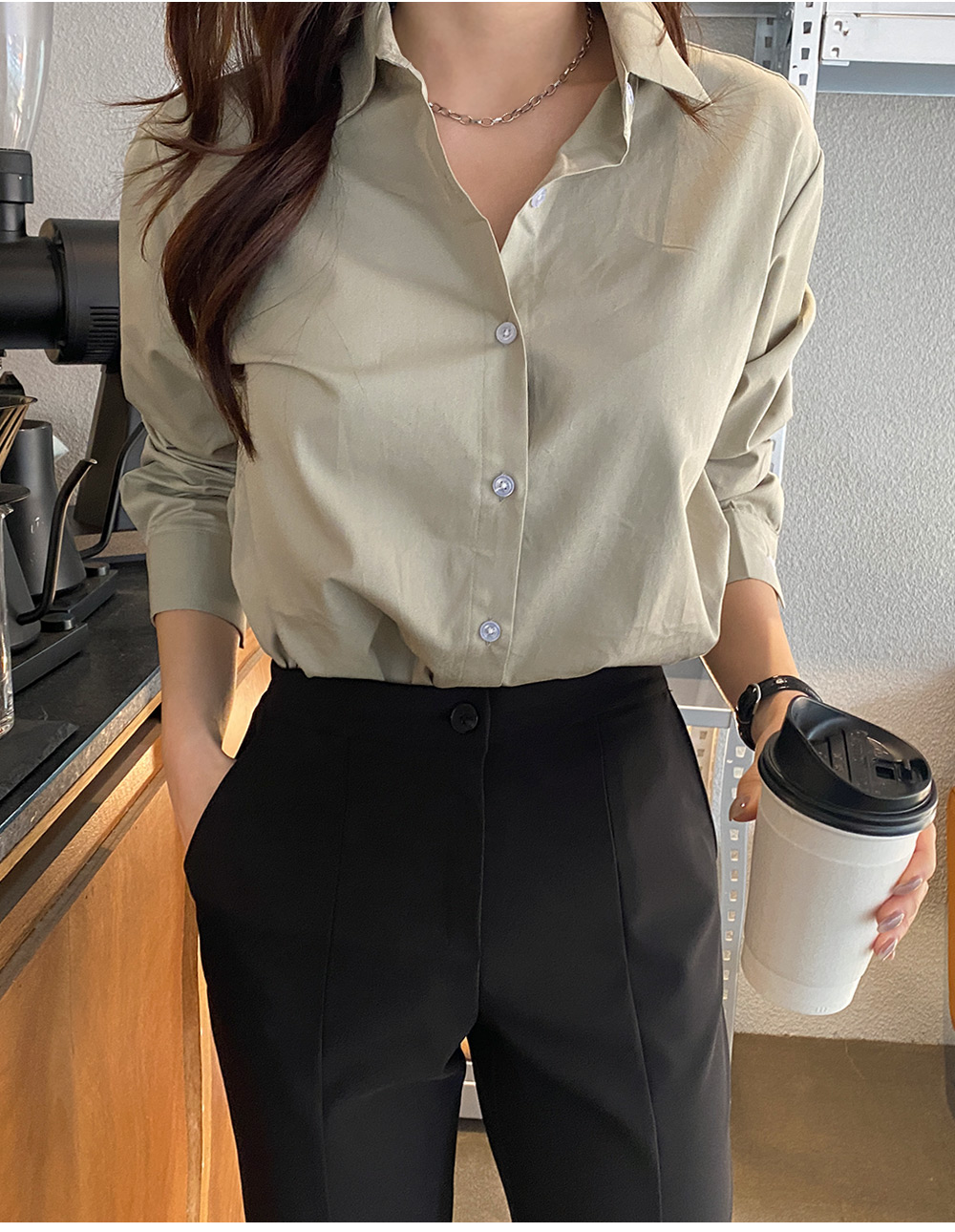 カフスボタンシャツ | レディースファッション通販 - DHOLIC