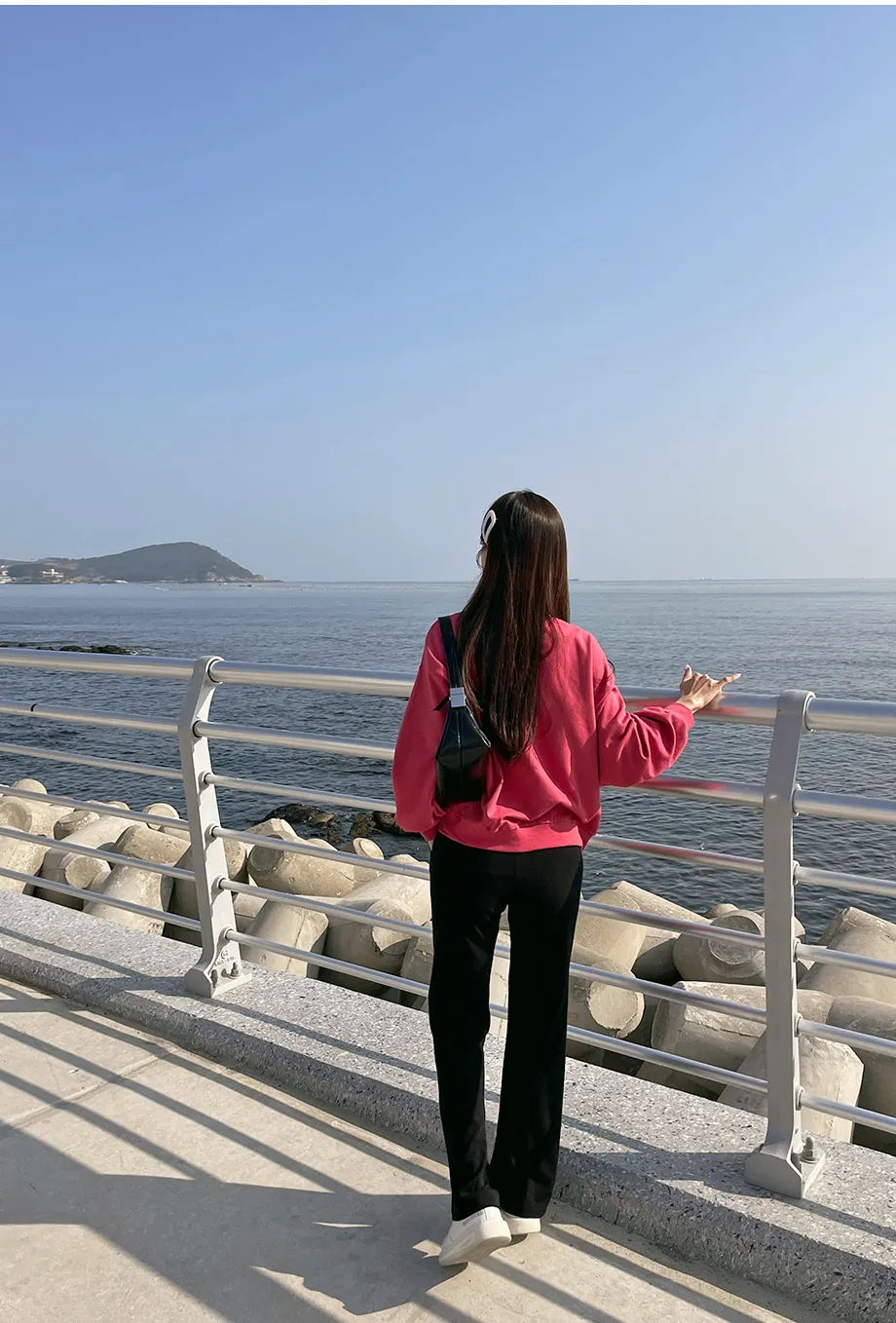 리리앤코 리코안 골지 트임 부츠컷 스판 밴딩 팬츠