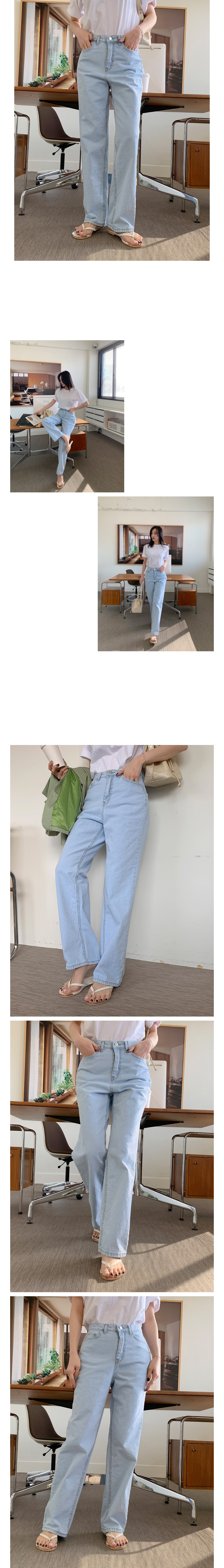 ライトブルーワイドデニムパンツ | レディースファッション通販 - DHOLIC