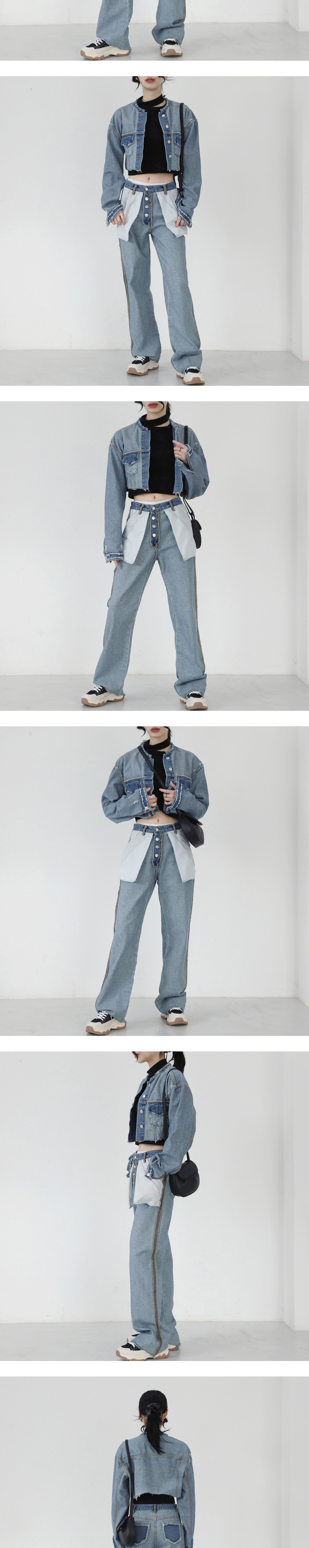 裾上げしてますVetements23ss デストロイインサイドアウトデニム