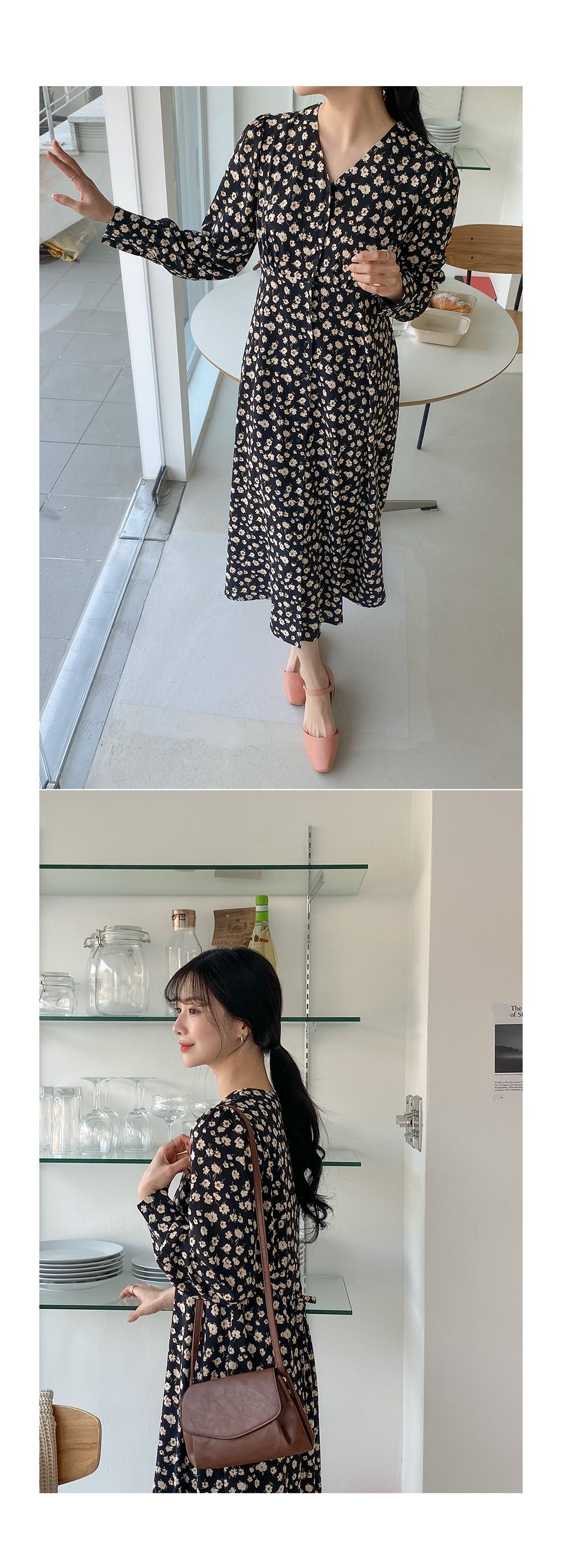 セルフポートレート 花柄フレアワンピース Vネック 黒 ワンピース 花柄Vネックワンピース : ZOZOTOWN Yahoo!店 - 通販