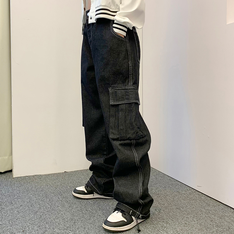 MM6 S52LA0162 ドローコードワイドデニムパンツ MM6 エムエムシックス