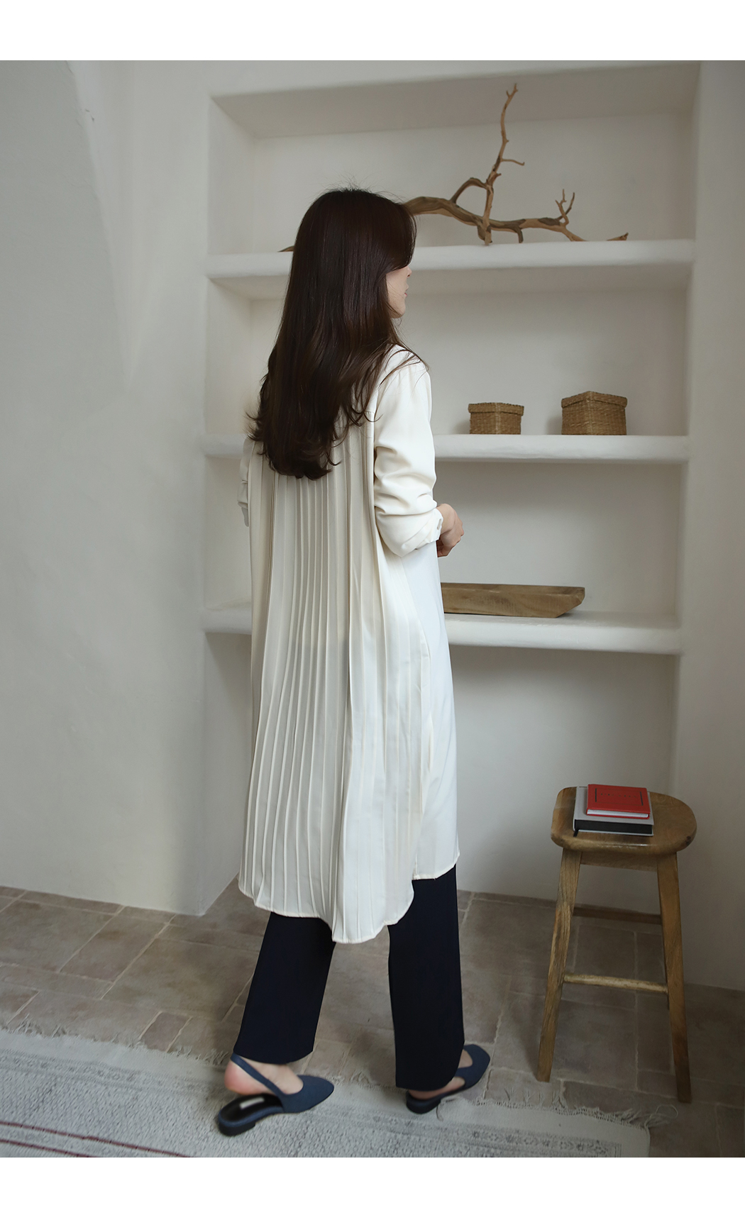 バックプリーツシャツワンピース | レディースファッション通販 - DHOLIC