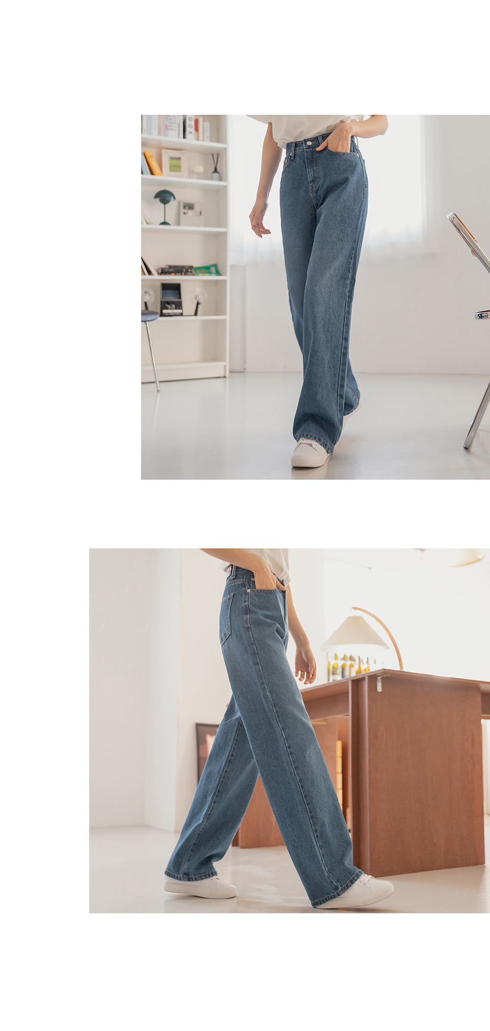 フルレングスストレートデニムパンツ | レディースファッション フルレングスストレートデニムパンツ | レディースファッション