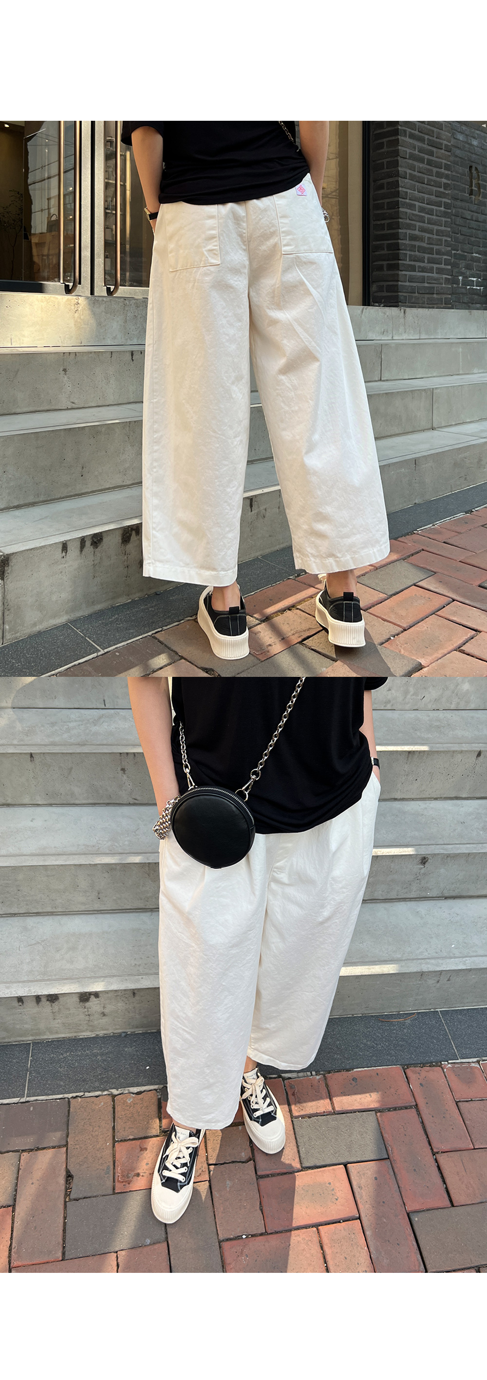 コットンシルクローン ワイドパンツ（その他パンツ）｜DES PRES