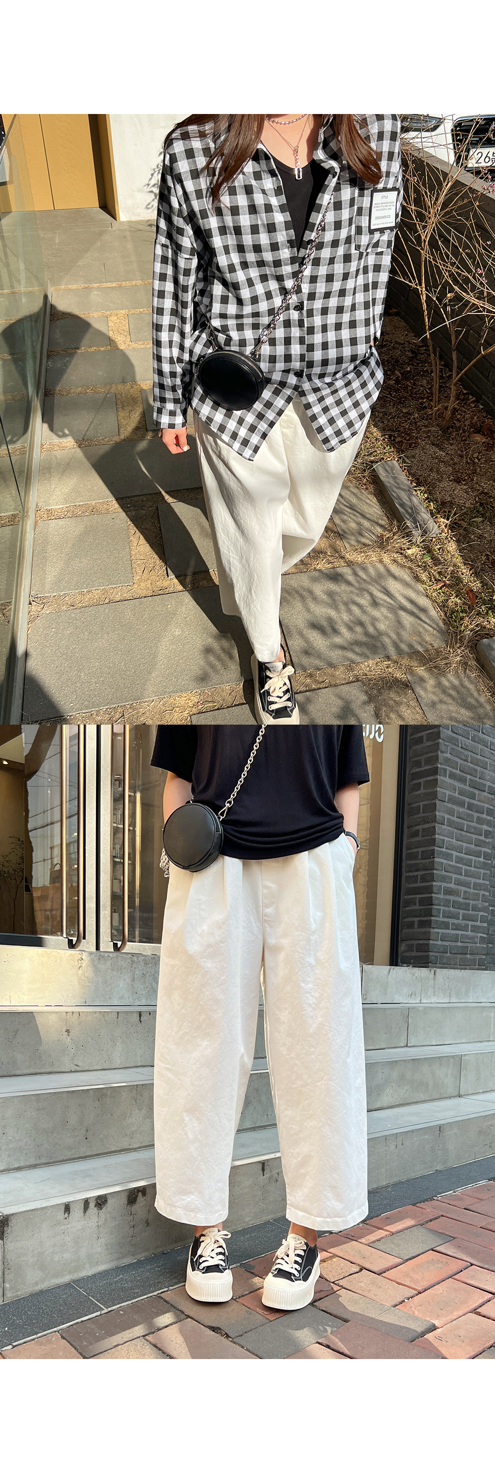 9分丈コットンワイドパンツ | レディースファッション通販 - DHOLIC 9分丈コットンワイドパンツ | レディースファッション通販 - DHOLIC