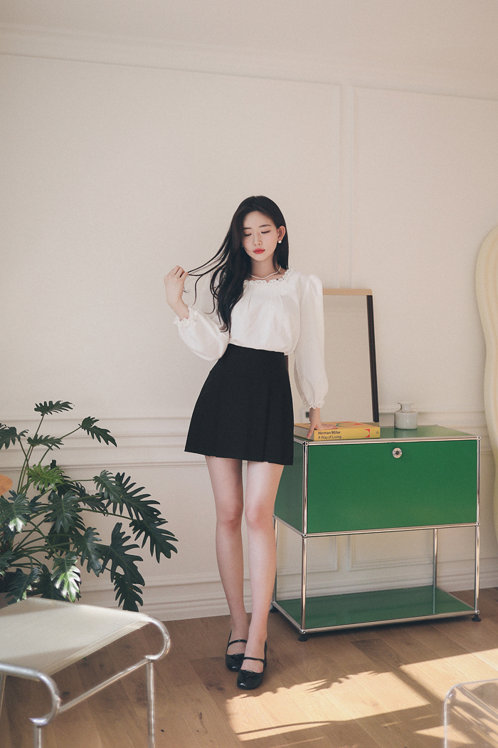 NOUNLESS FLEECE MINI SKIRT