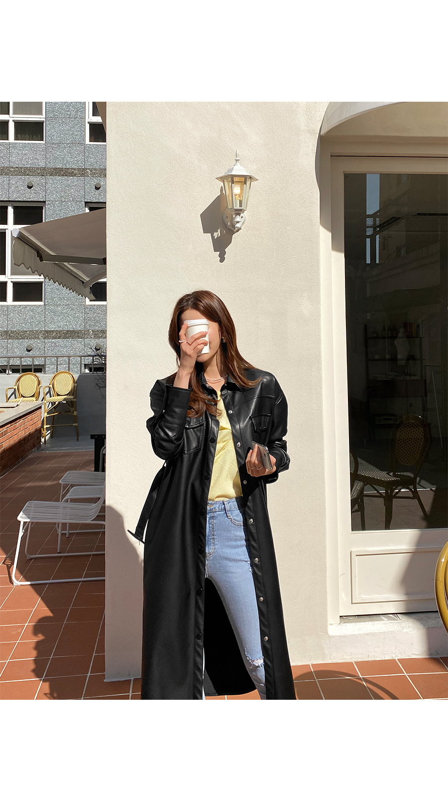 【MUUBAA】レザー コート ベルト付き MUUBAA レザー コート ベルト付き ムートントリム | THE OUTNET