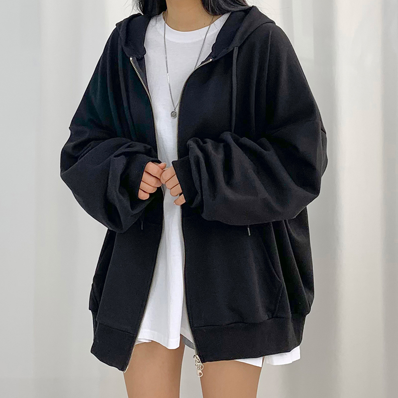 オーバーダブルジップパーカー | レディースファッション通販 - DHOLIC オーバーダブルジップパーカー | レディースファッション通販 - DHOLIC