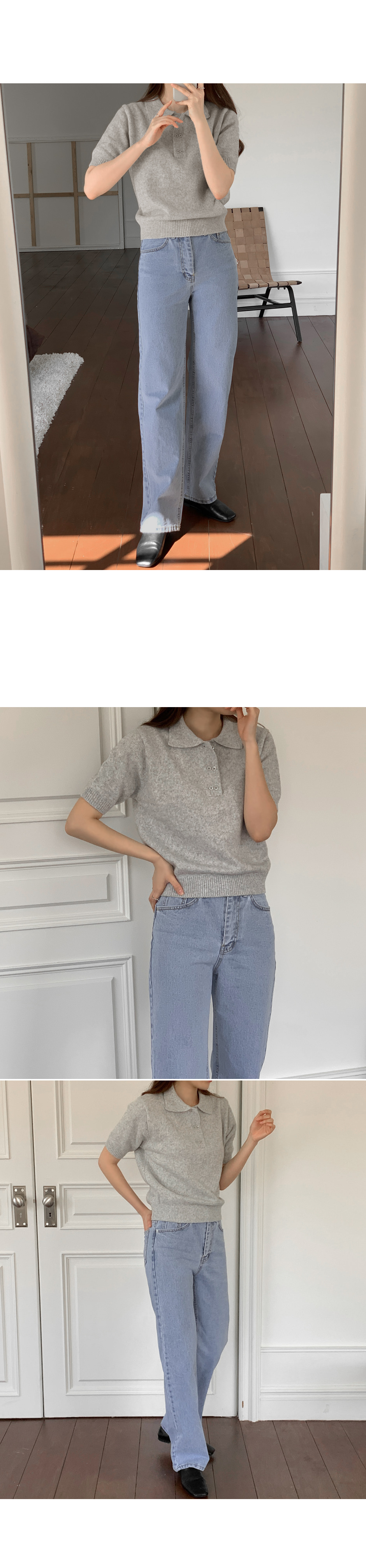 新品タグ付き ストレートデニム ライトブルー ライトブルーストレートフィットデニム-YWD1DNST002 - 27Y | 60