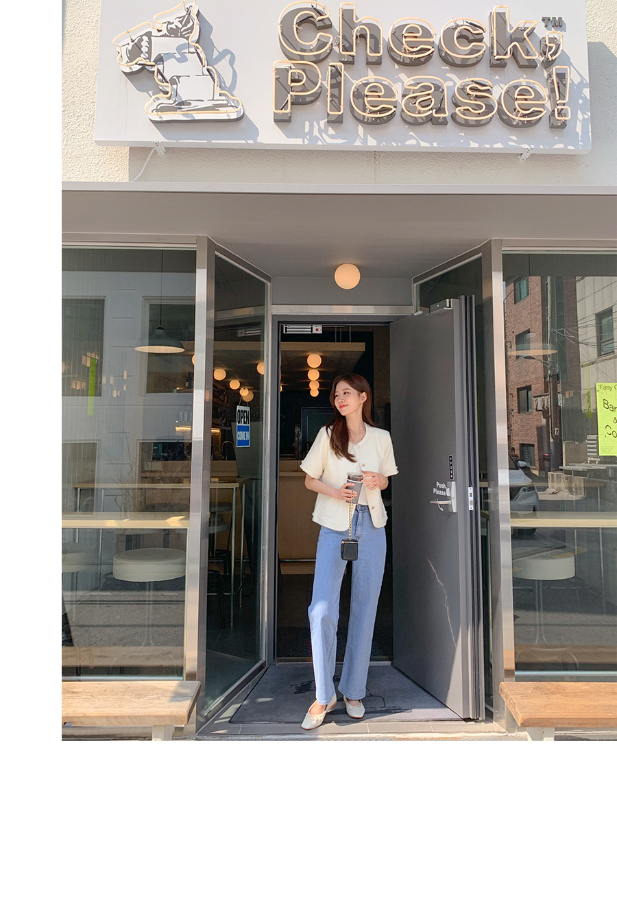 TORY BURCH カジュアルジャケット 紺(ツイード) 2018025Y0019 ツーポケット半袖ツイードジャケット | レディースファッション
