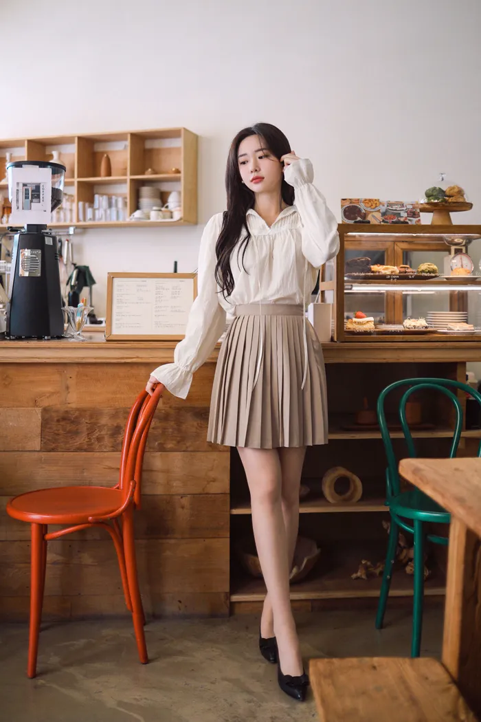 80sコムデギャルソン ウールツイル プリーツ ミディスカート  