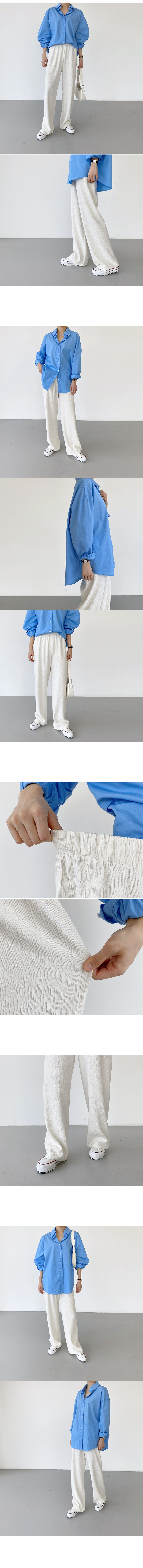 ルーズスカイブルーシャツ | レディースファッション通販 - DHOLIC