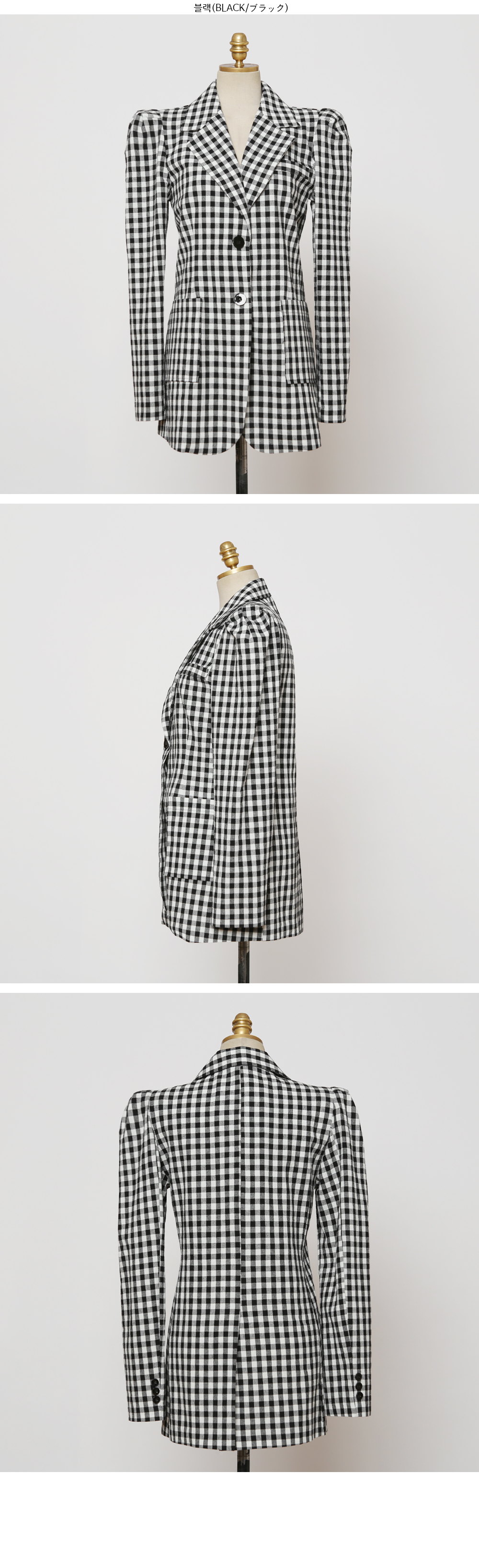 サイ Scye コットン×リネン混 ギンガムチェック 3B テーラードジャケット サイ Scye コットン×リネン混 ギンガムチェック 3B テーラード