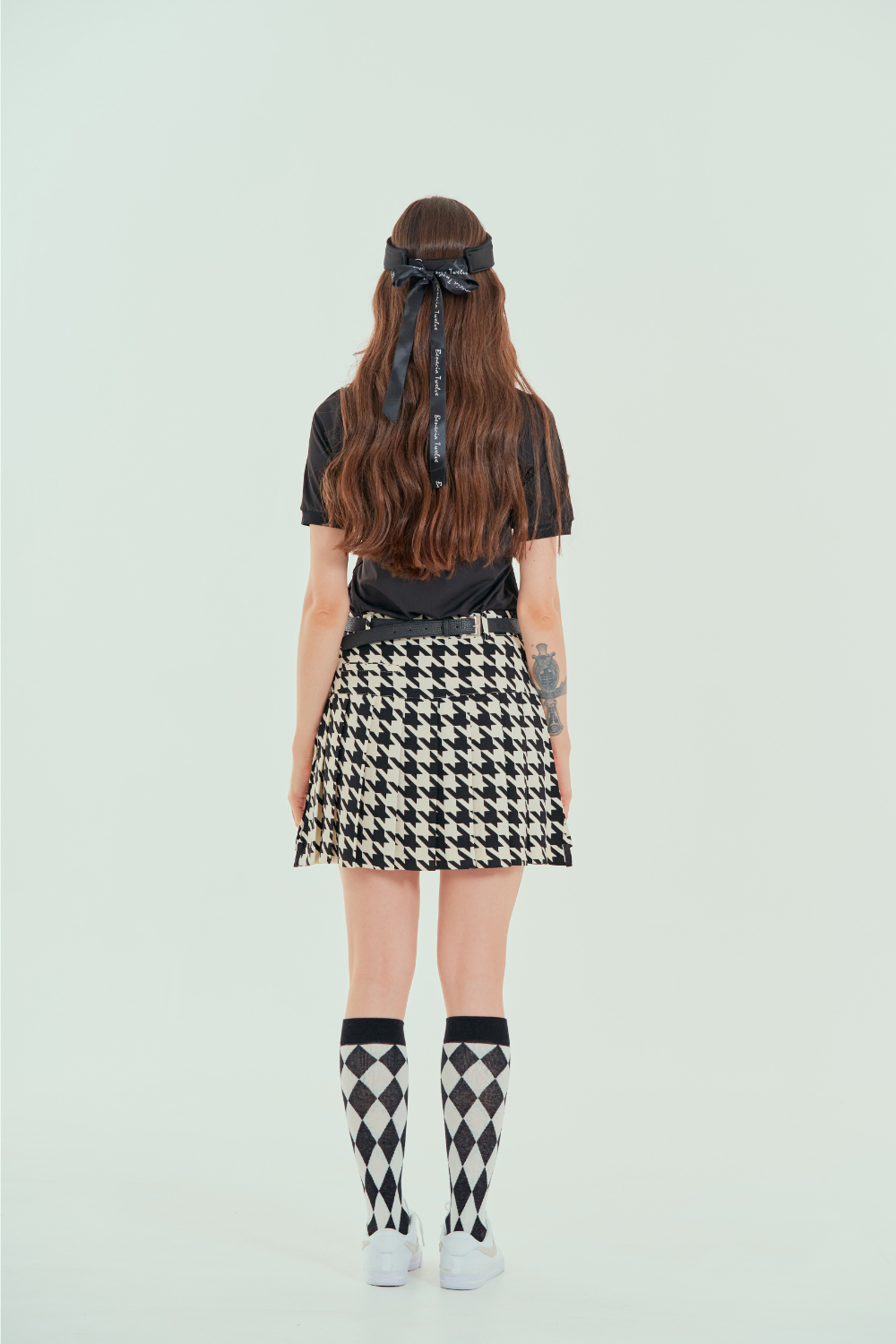 パンツ裏地千鳥柄プリーツスカート | レディースファッション通販 - DHOLIC