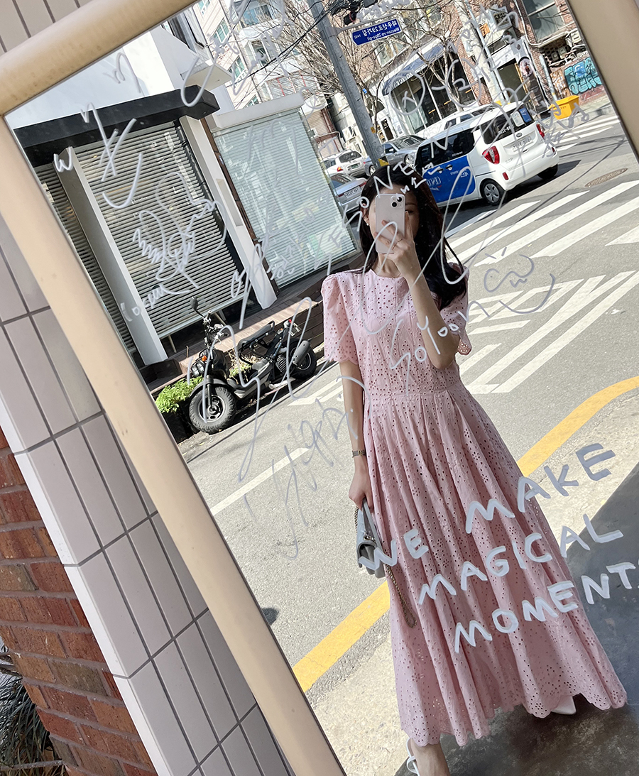 【DINT】♡パンチング レース ワンピース♡ SNIDEL（スナイデル）の「パンチングレース2WAYワンピース