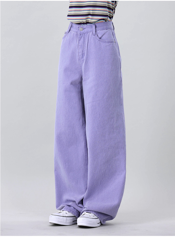 パープルオーバーワイドパンツ | レディースファッション通販 - DHOLIC