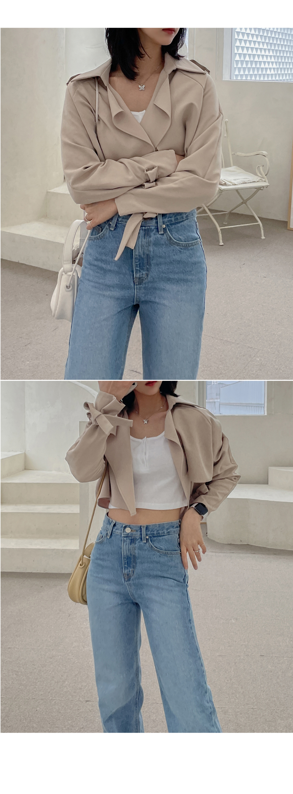 ヘンリーネッククロップドTシャツ | レディースファッション通販 - DHOLIC