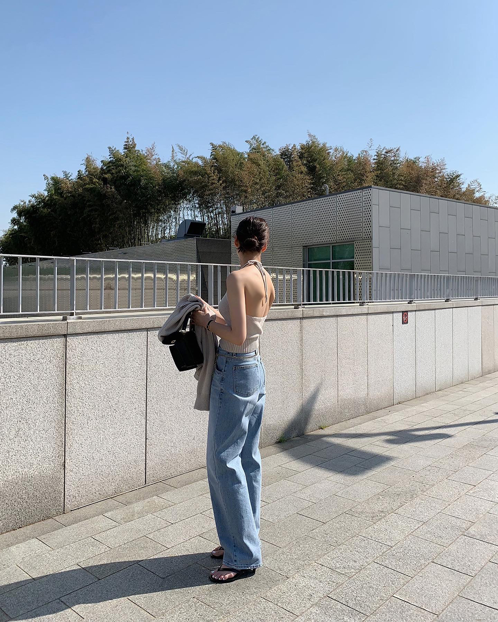 【FEPL】★男女兼用★ブルーウォッシング デニムパンツ ブーツカットウォッシングデニムパンツ | レディース