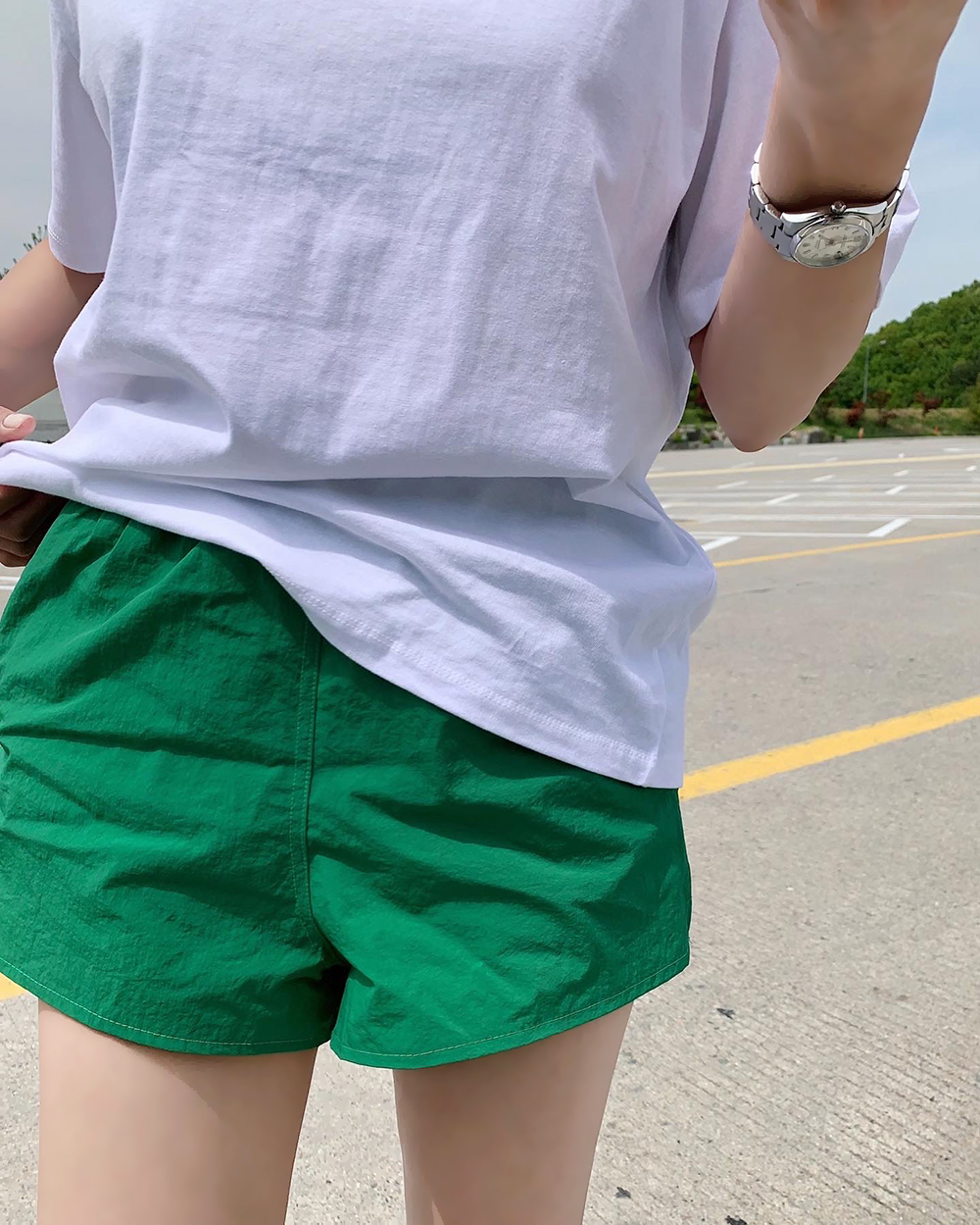 【XG：デザイナー】DIDU グリーン ナイロン ショートパンツ 楽天市場】SIGN STATE アクティブ ナイロン ショートパンツ