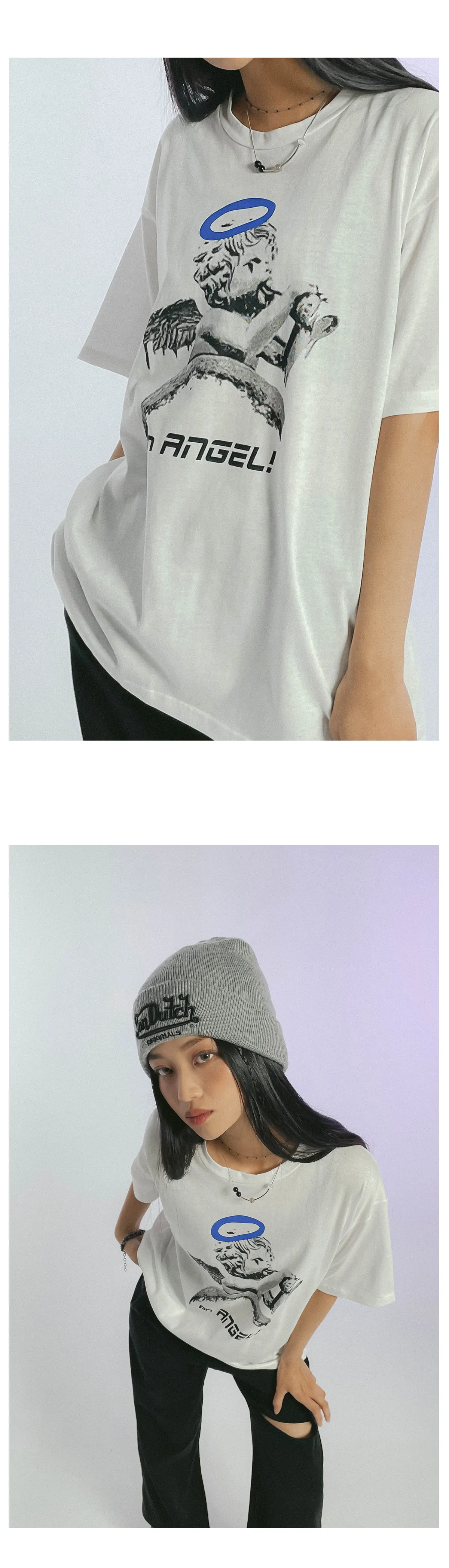 エンジェルプリントTシャツ | レディースファッション通販 - DHOLIC