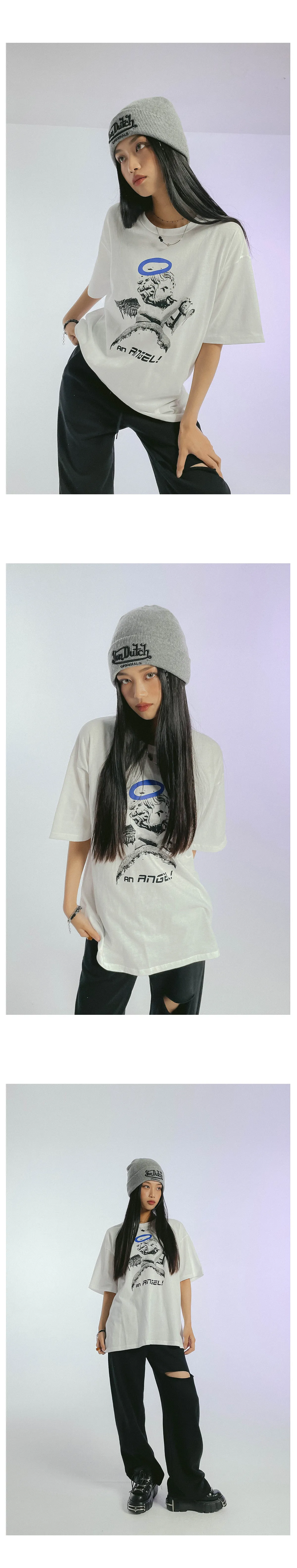 エンジェルプリントTシャツ | レディースファッション通販 - DHOLIC