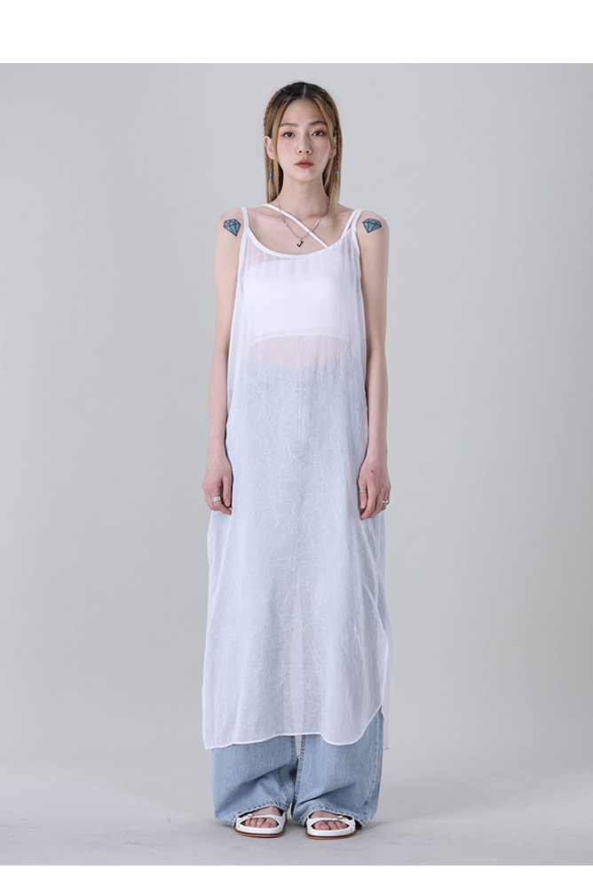 シースルーキャミワンピース | レディースファッション通販 - DHOLIC シースルーキャミワンピース | レディースファッション通販 - DHOLIC