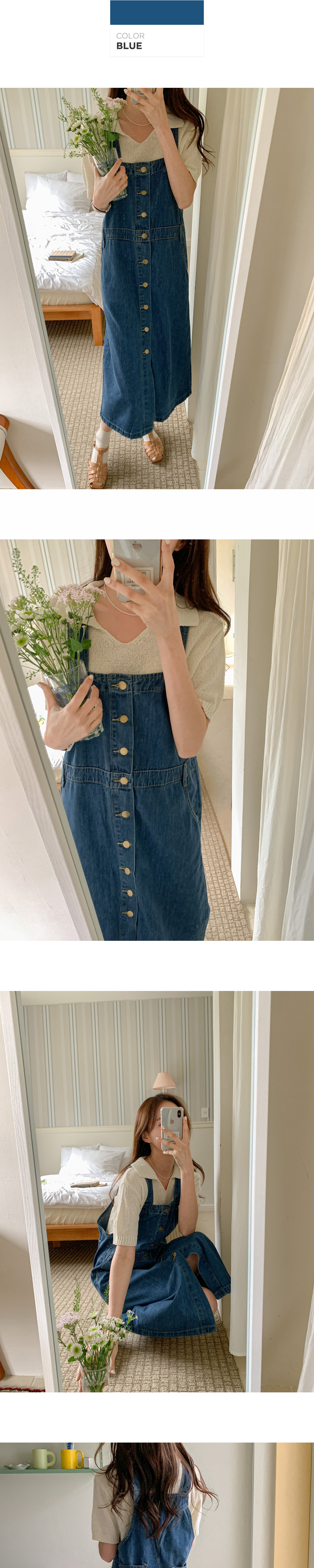 ダイアグラム コンビティアードワンピース デニム ノースリーブ ベルト 金ボタン ベルト付ステッチラインデニムワンピース | レディースファッション