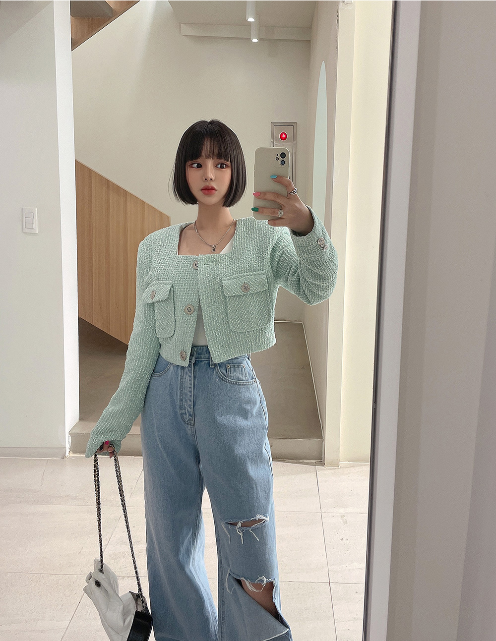 Rady♡♡パールジャケット A27#P105 Jin Rada′ S New Sunscreen Jacket Is New, The Size