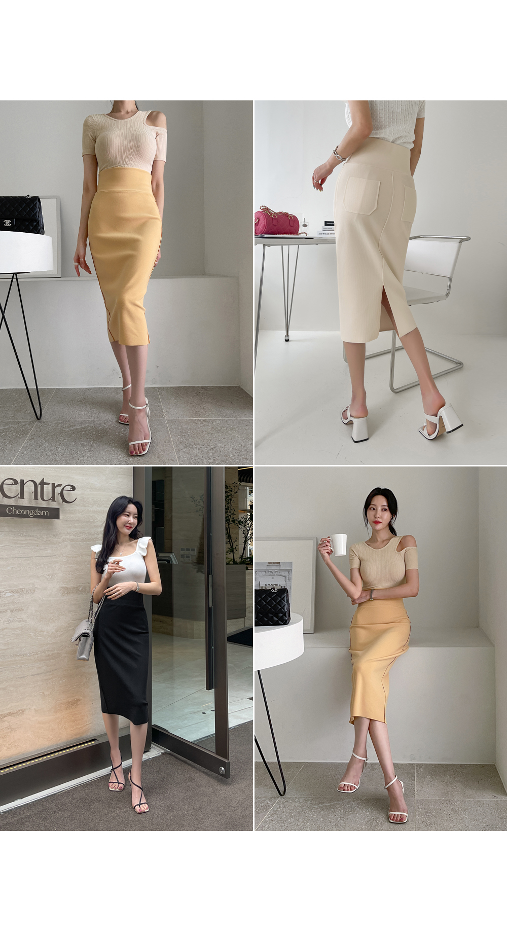 【新品タグ付】エストネーションTED BAKERスパンコール装飾ペンシルスカート サイドライン ニットペンシルスカート｜JENNE(ジェンヌ)公式通販