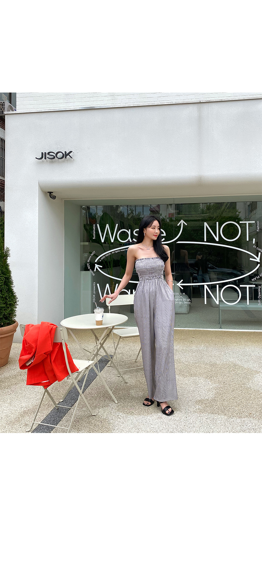 極美品✨DES PRÉS　デプレ　ヘンプツイル カクテルオールインワン　2024 セール】ヘンプツイル カクテルオールインワン（つなぎ/オールインワン