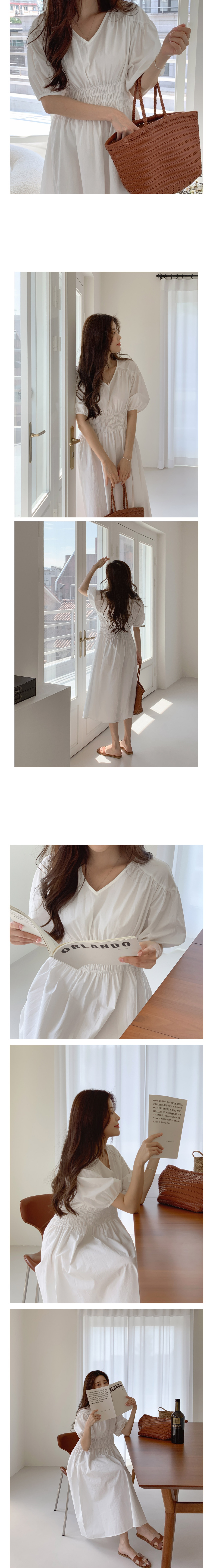 Vネックウエストシャーリングワンピース | レディースファッション通販