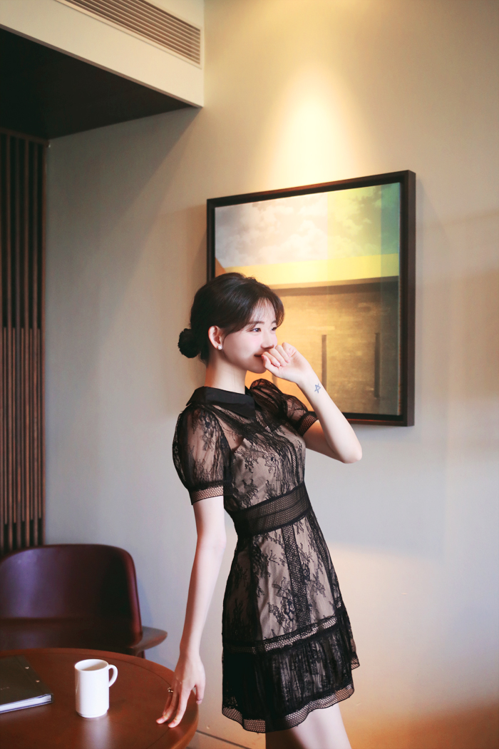 ★ChicLine★ シースルーレース ワンピース（ロング、ミニ） 1391095_info_20220525_112243_2